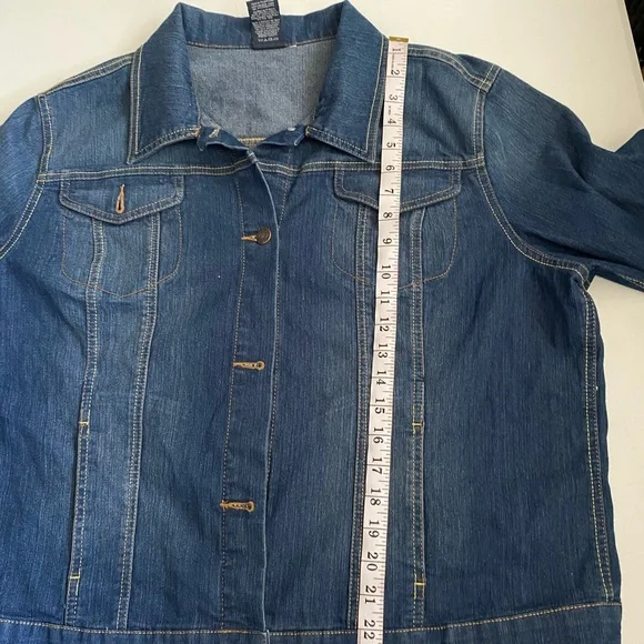 Faded Glory Dark Blue Jean Jacket - Picture 4 of 6